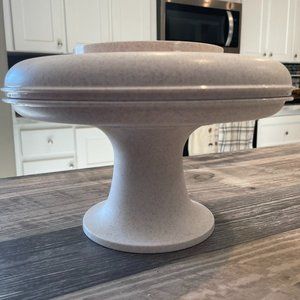 Vintage Tupperware 3 Piece Serve It All Pedestal Pie Cake Stand 1531-5 1532-6 15